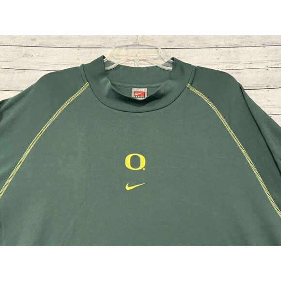 Team Nike Oregon Ducks Mens LS Shirt Sz XXL University Center Check Swoosh - Picture 2 of 16